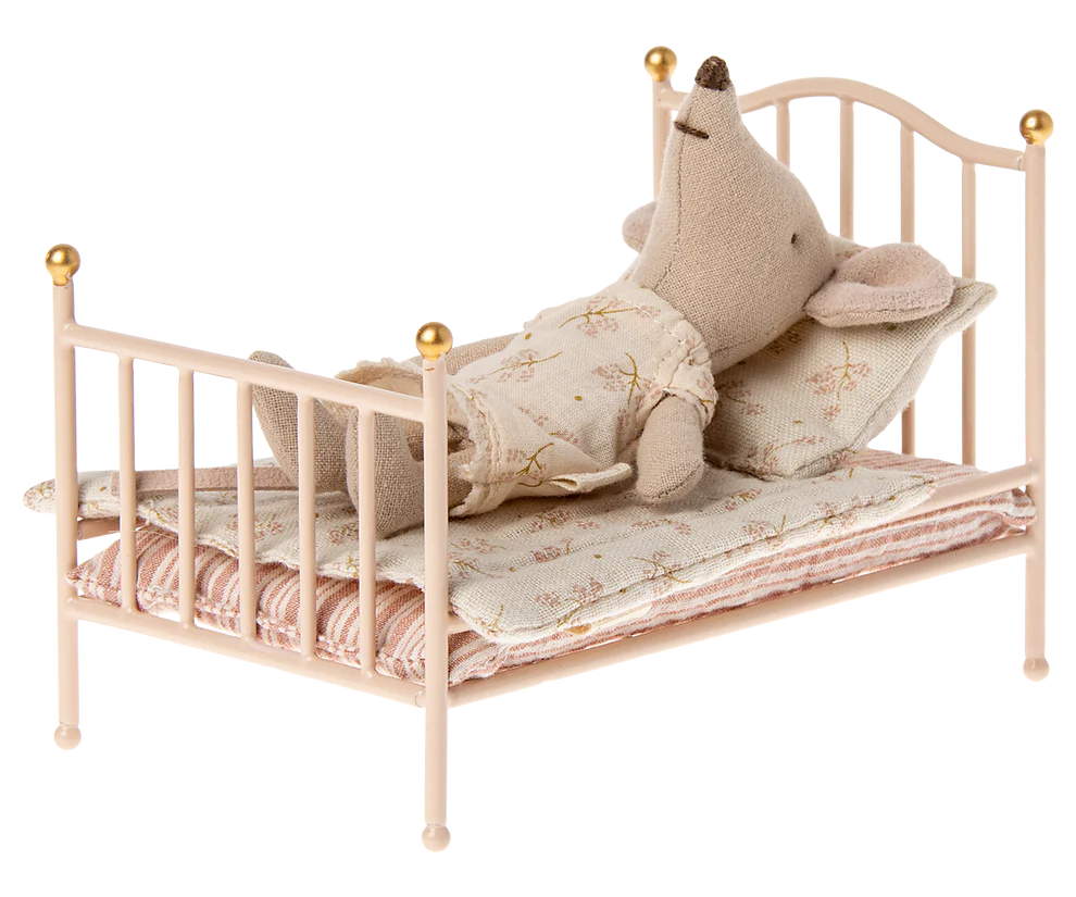 Maileg - Mouse - Vintage Bed - Rose