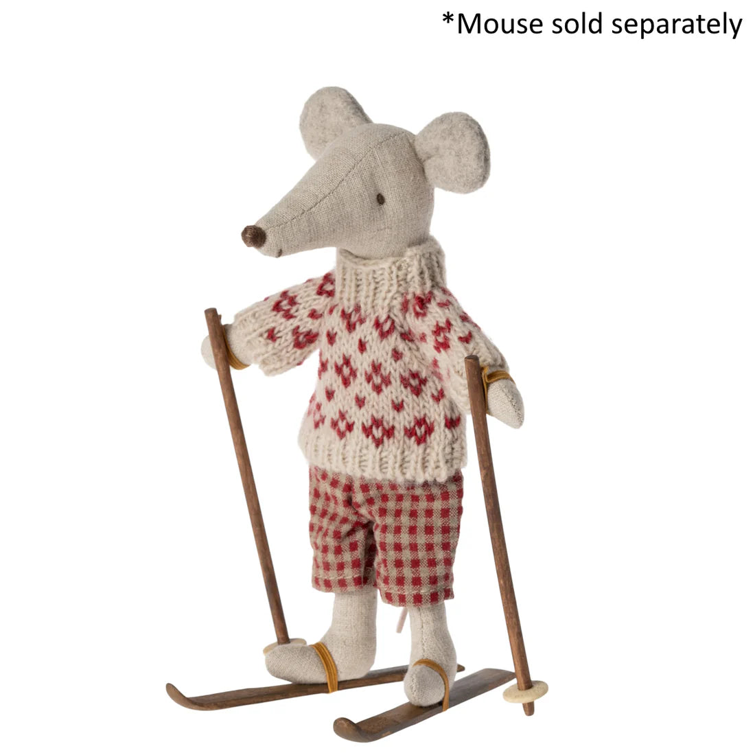 Maileg, Ski Set for Mum & Dad, Mouse