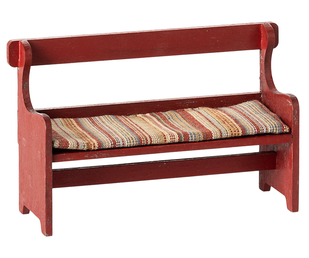 Maileg, Bench Mouse Red