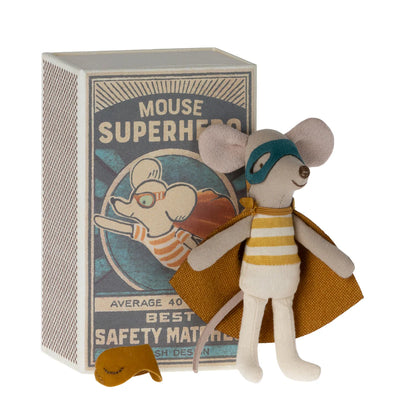 Maileg, Super Hero Mouse, in Matchbox