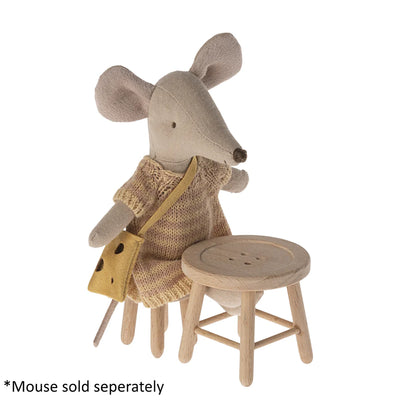 Maileg, Table And Stool Set, Mouse