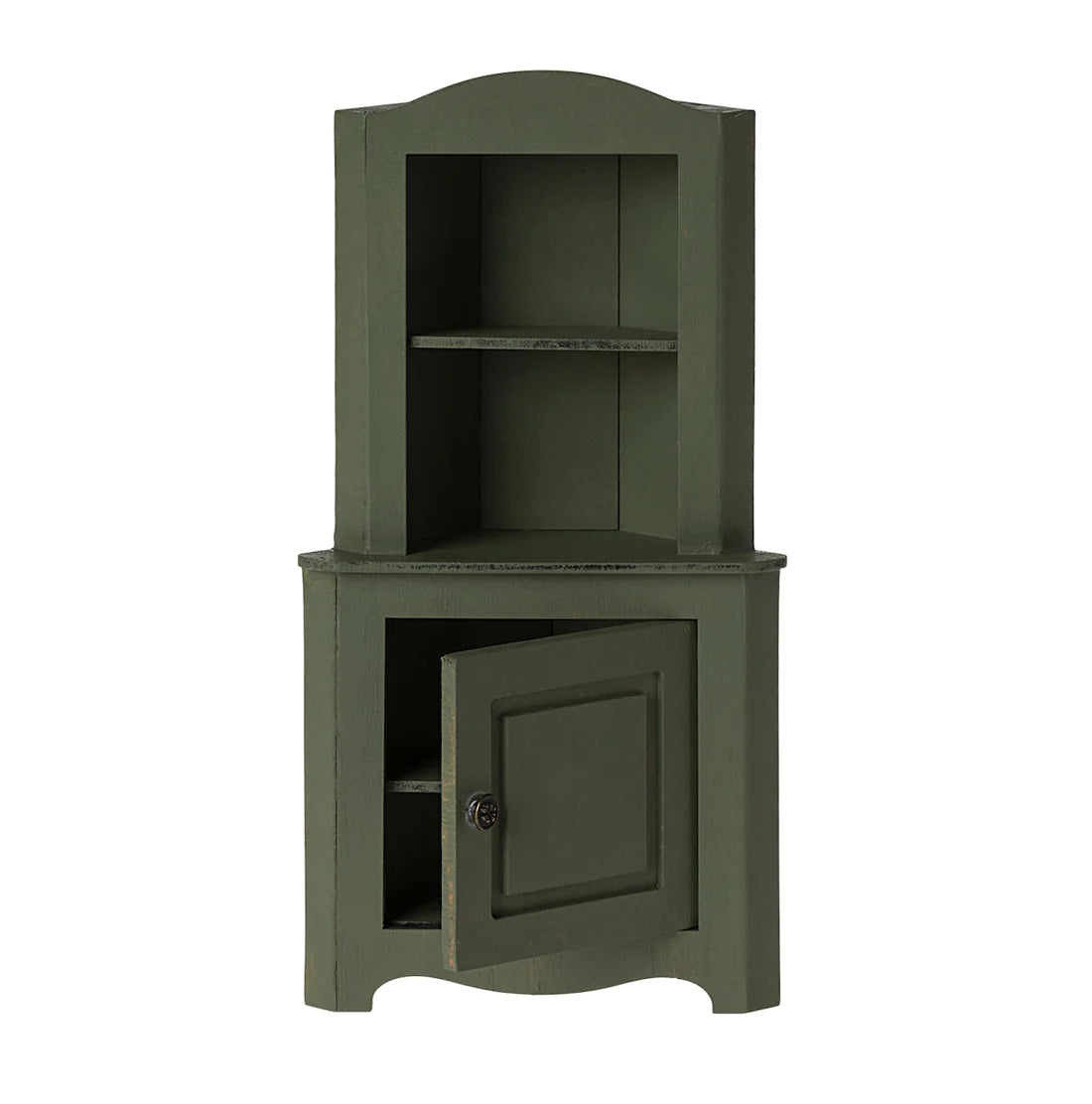 Maileg, Miniature Corner Cabinet, Dark Green