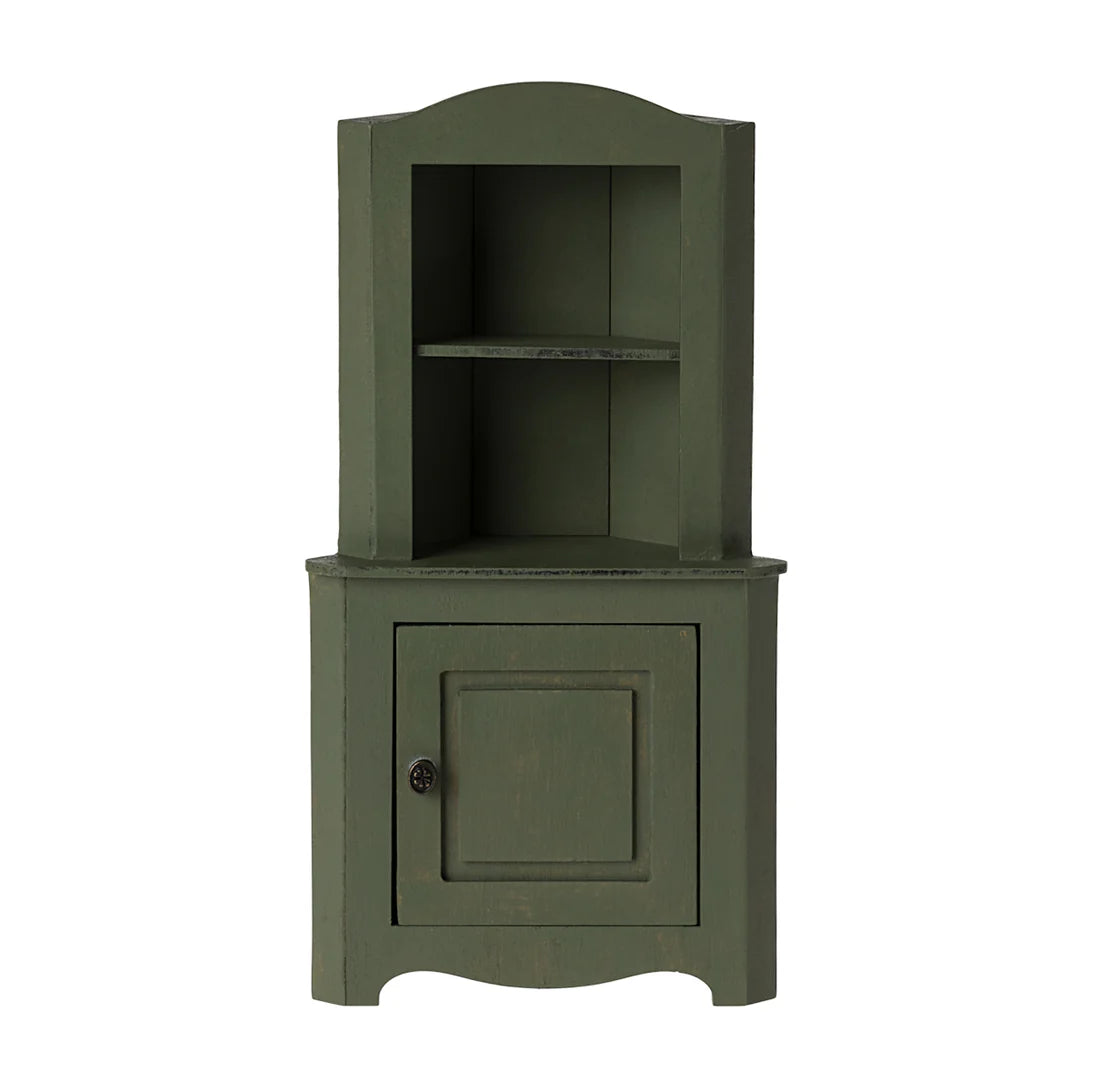 Maileg, Miniature Corner Cabinet, Dark Green