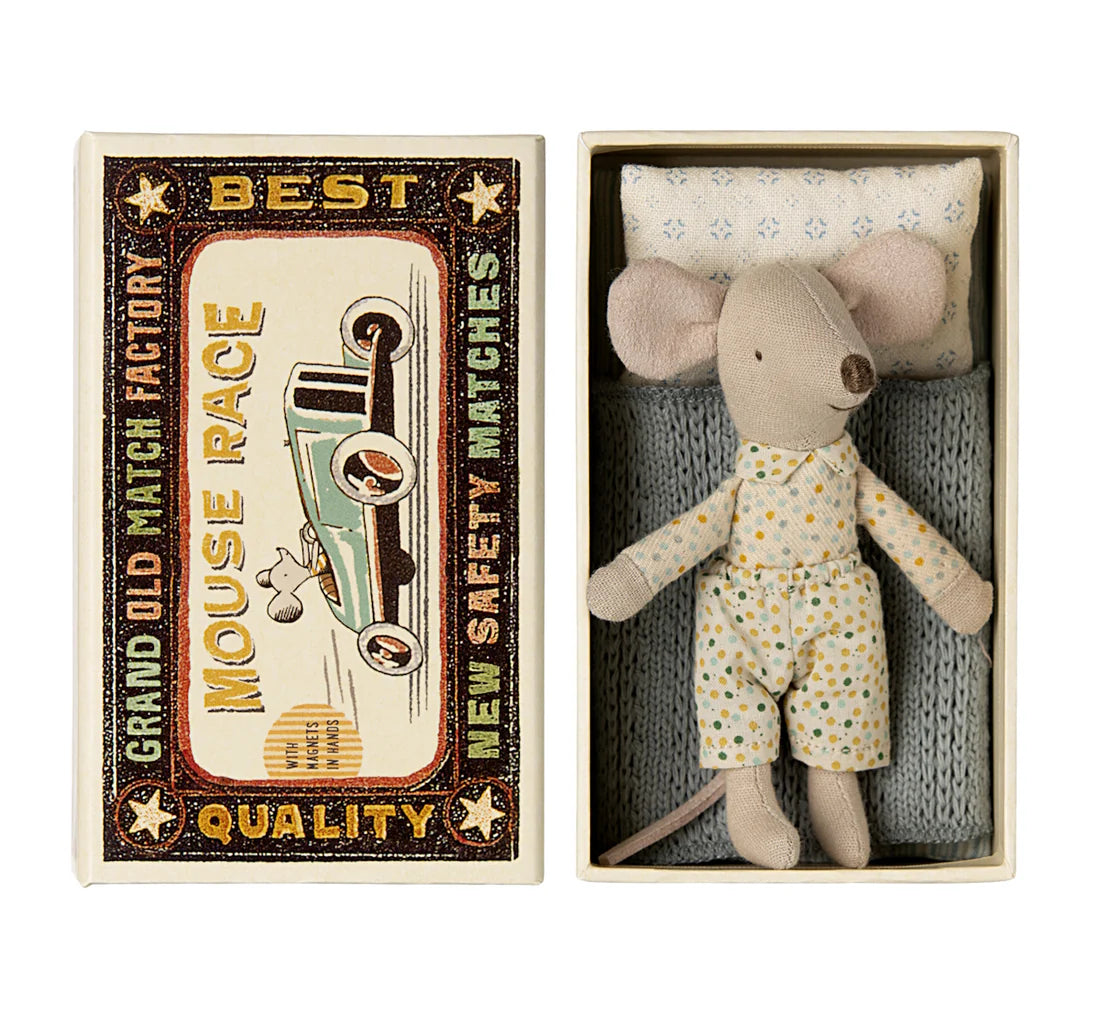 Maileg, Little Brother Mouse, in Matchbox