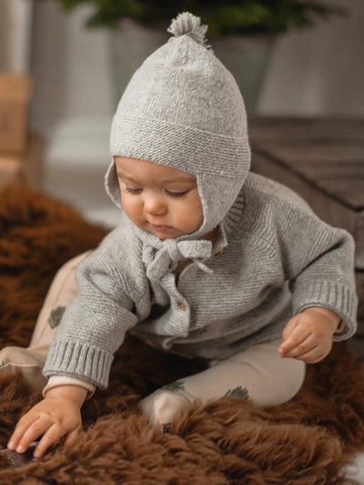 Baby Wool Cardigan Feather