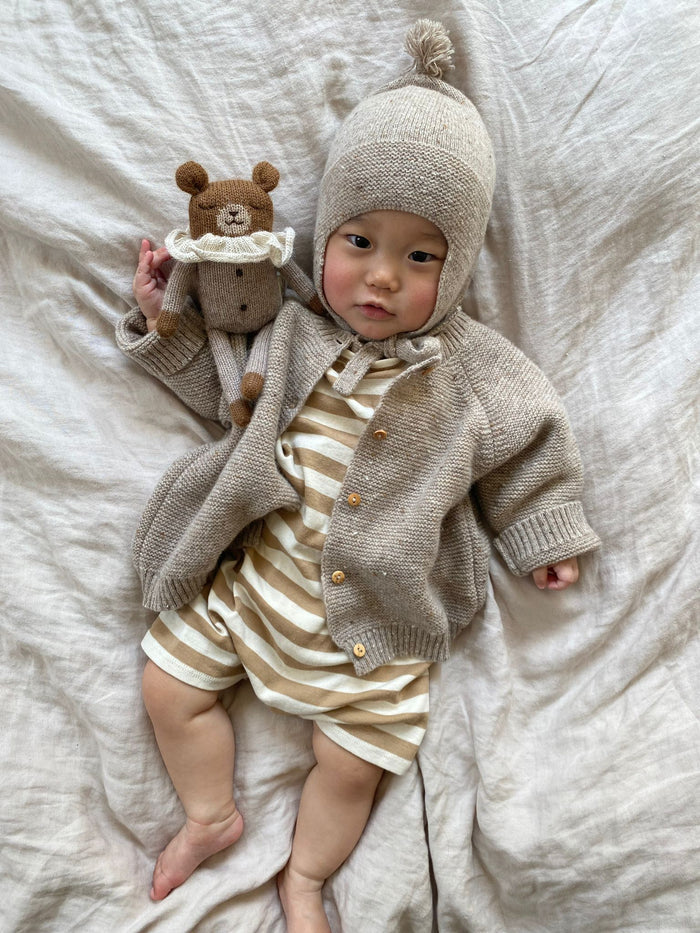 Baby Wool Cardigan Oatmeal