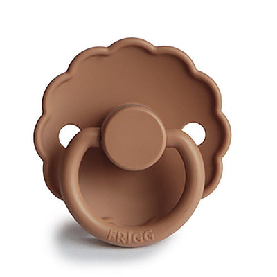 FRIGG Daisy Natural Rubber Pacifier (Peach Bronze) - Pudgy Fingers