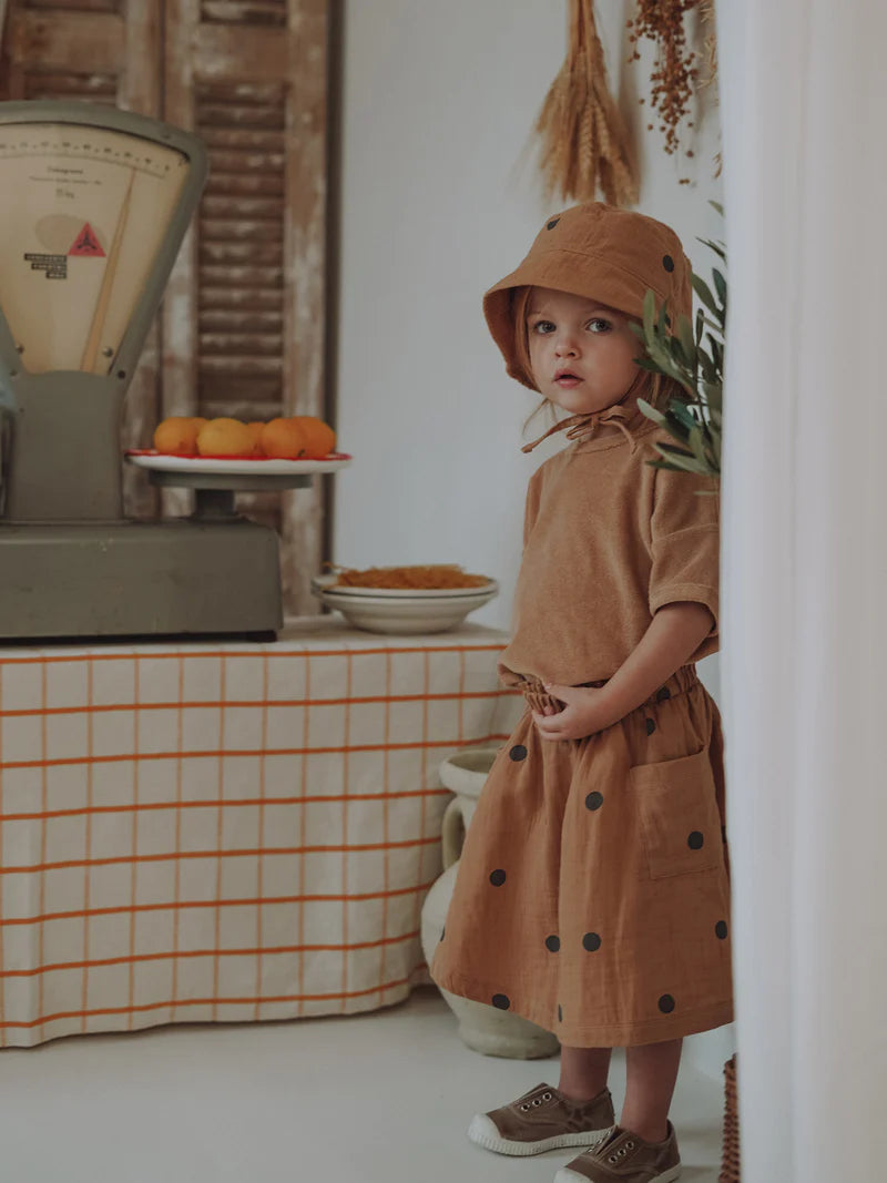 Gold Dots Bucket Sun Hat