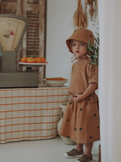 Gold Dots Bucket Sun Hat