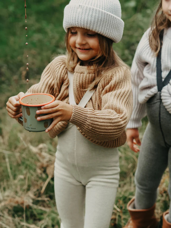 Wooly Footless Wool Tights Cream Blend