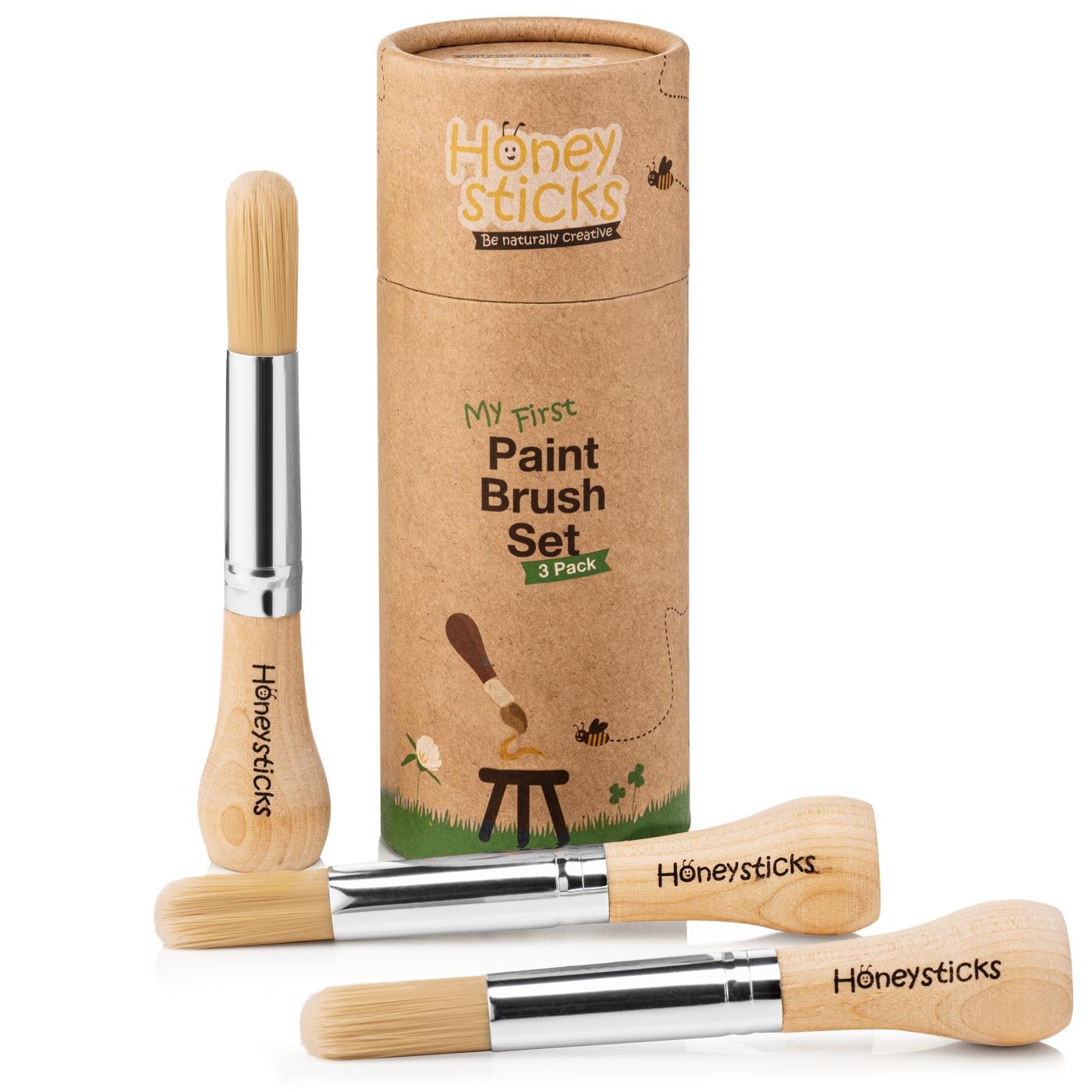 HONEYSTICKS MY FIRST PAINTBRUSH 3-PACK