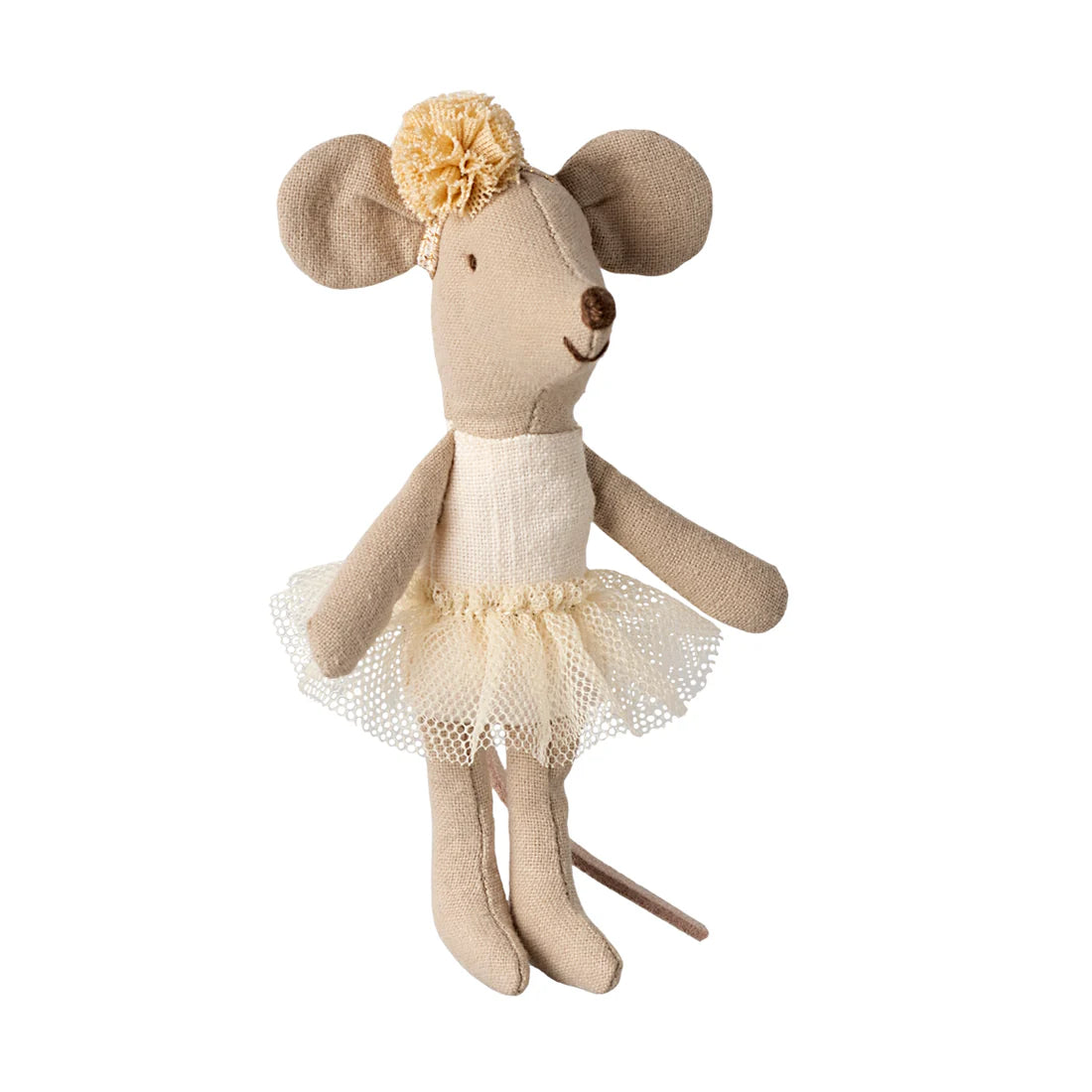 Maileg, Ballerina Mouse, Little Sister, Off-White