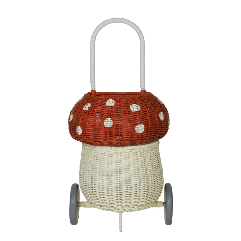 Rattan Mushroom Luggy Red