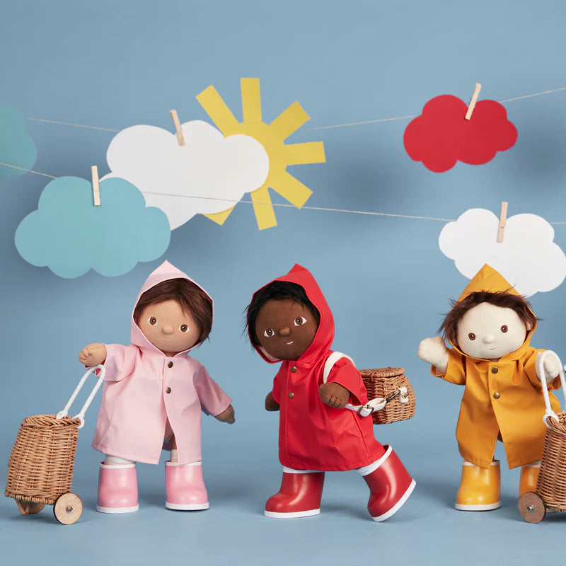 Dinkum Dolls Rainy Play Set - Red