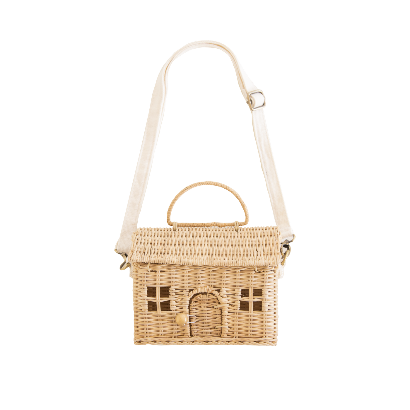 Rattan Casa Clutch Straw