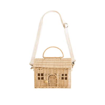 Rattan Casa Clutch Straw