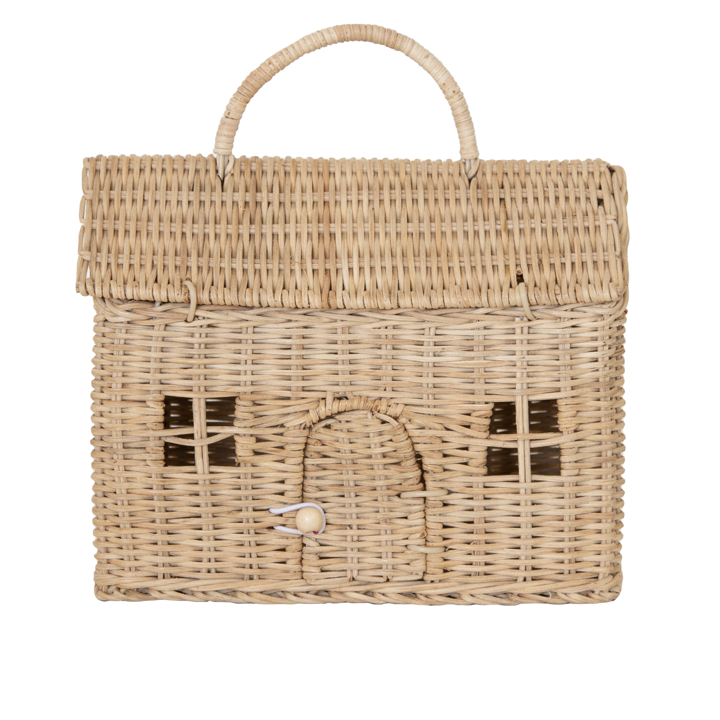 Rattan Casa Clutch Straw