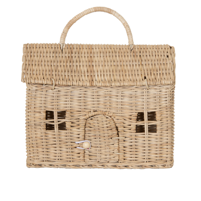 Rattan Casa Clutch Straw