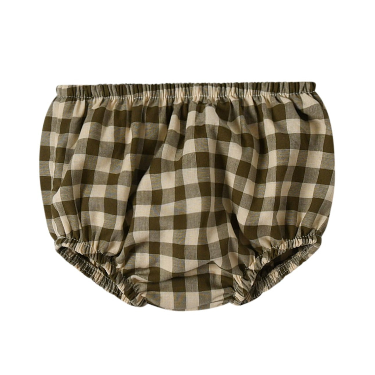 Olive Gingham Shortie