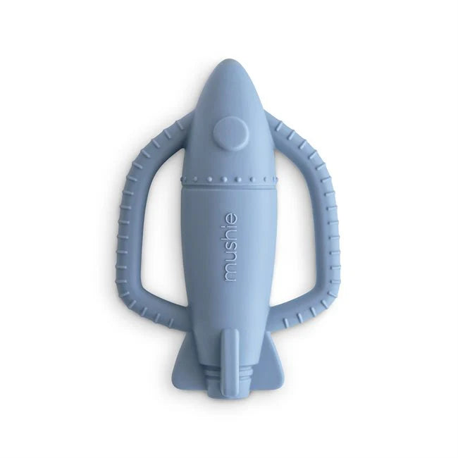 Mushie Rocket Rattle Teether - Tradewinds