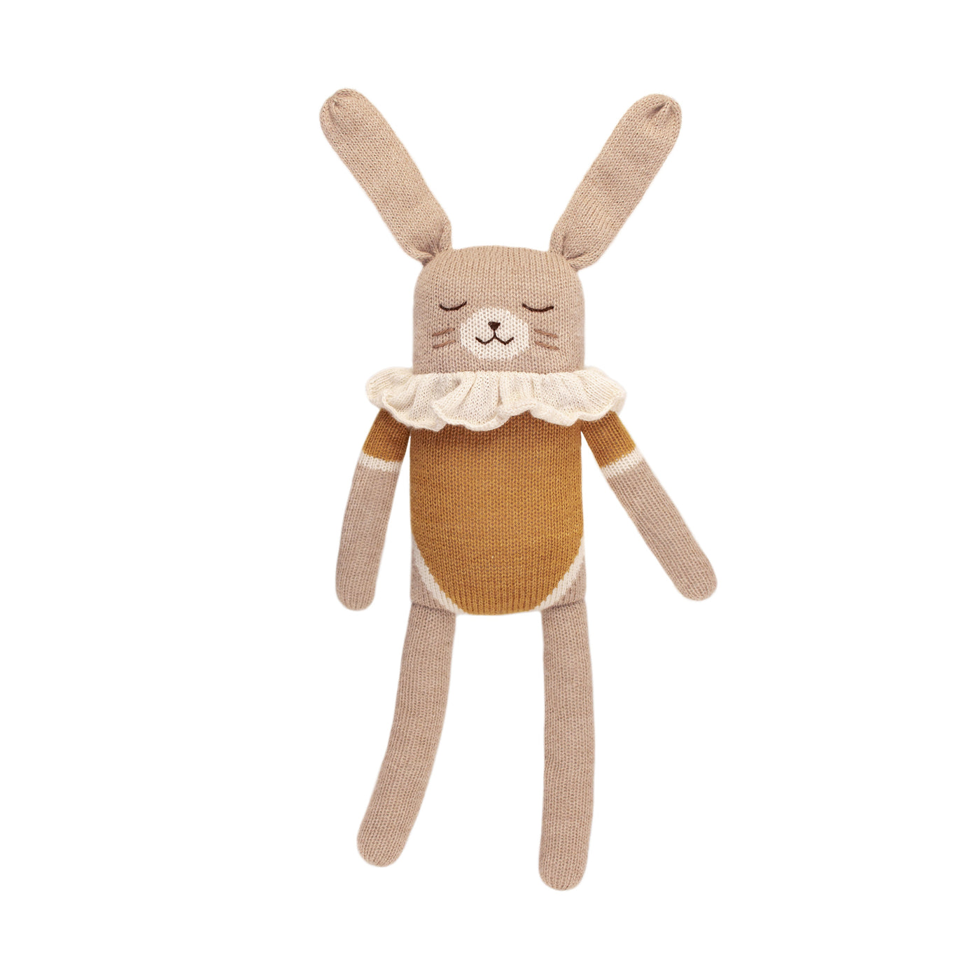 BUNNY KNIT TOY - OCHRE