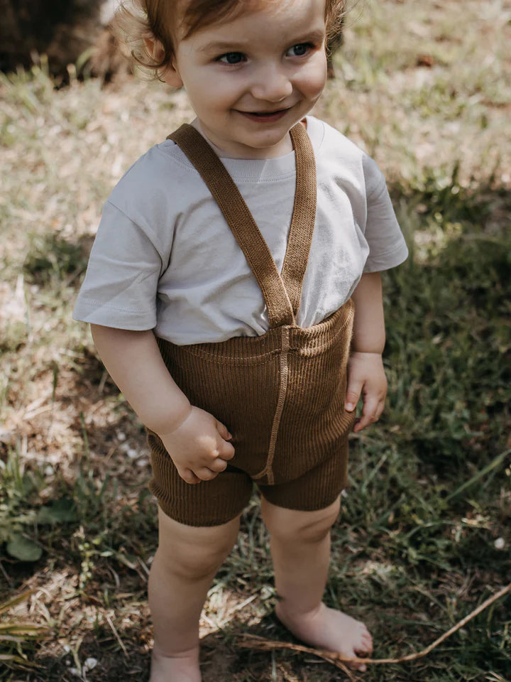 Shorty Cotton Tights Acorn Brown