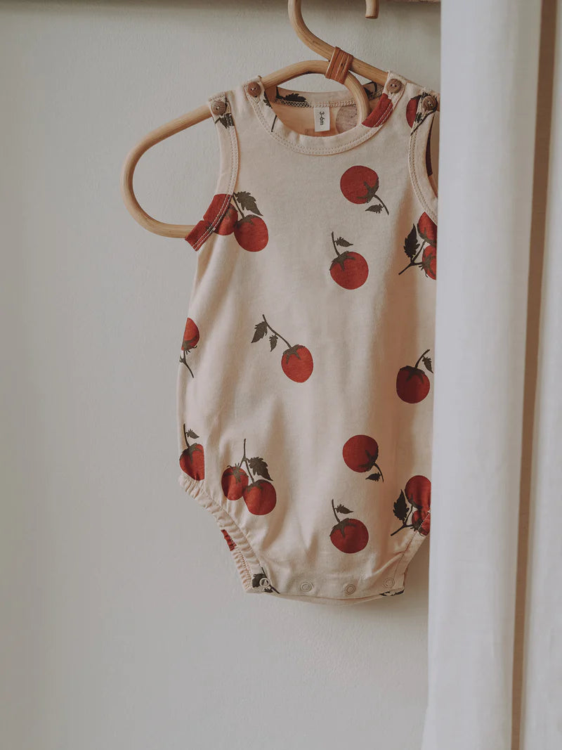 Tomato Sleeveless Bodysuit