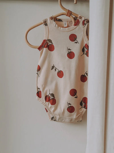 Tomato Sleeveless Bodysuit