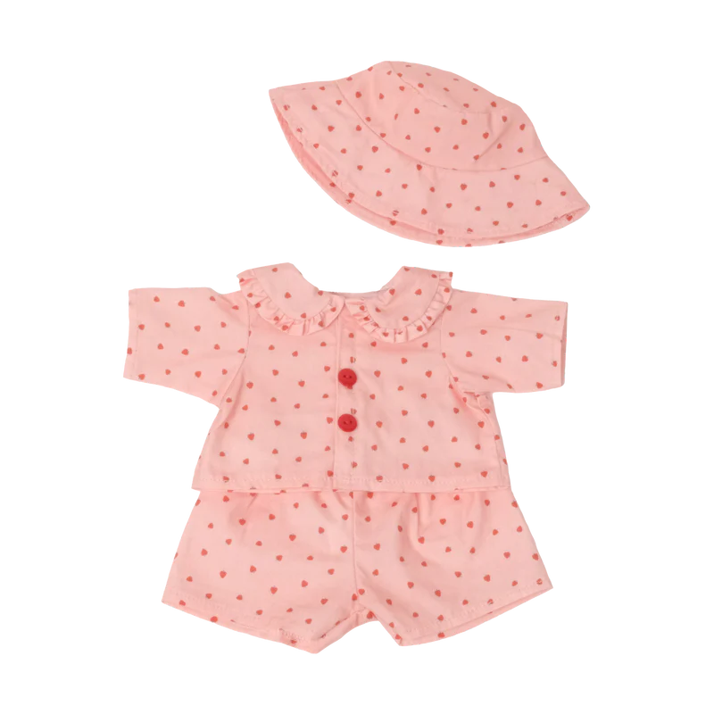 Dinkum Doll On The Go Outfit - Strawberry