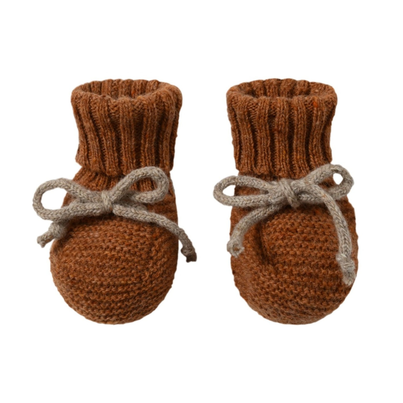 Baby Wool Booties Pecan