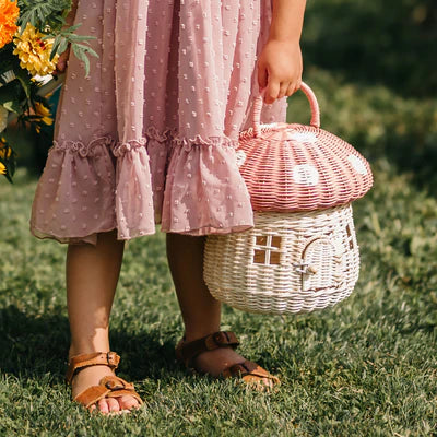 Rattan Mushroom Basket Musk