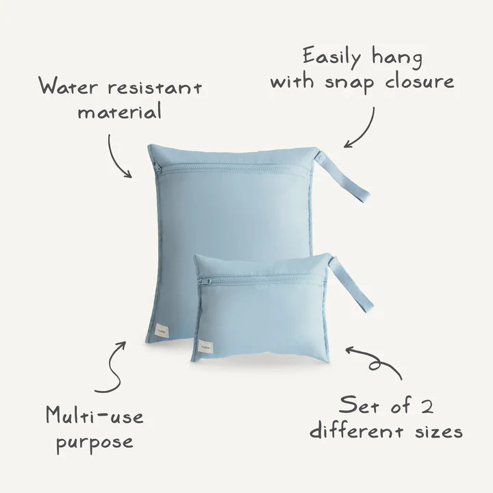 Mushie Water Resistant Wet Bag - 2 Pack