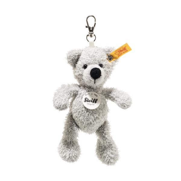 Fynn Teddy Keyring Grey 12cm - Pudgy Fingers