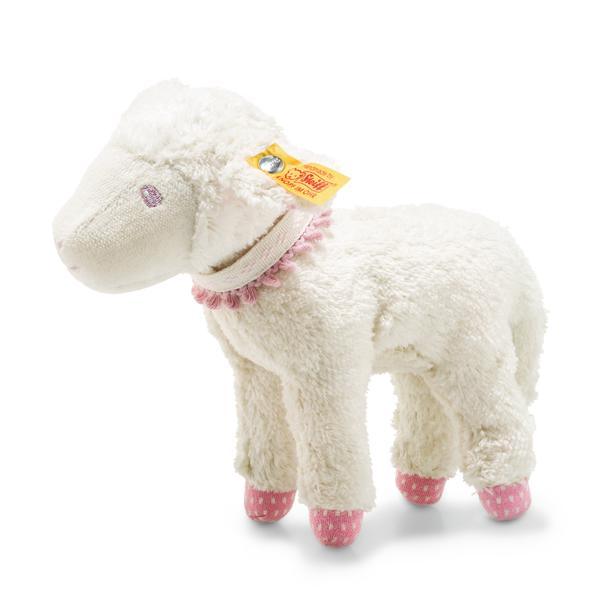 Liena Lamb White/Pink 18cm - Pudgy Fingers