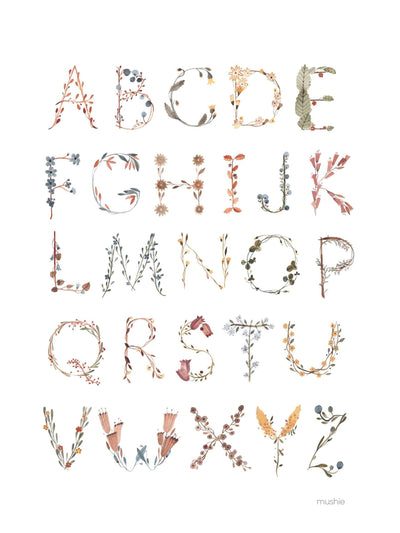 Mushie International Alphabet Poster - Pudgy Fingers