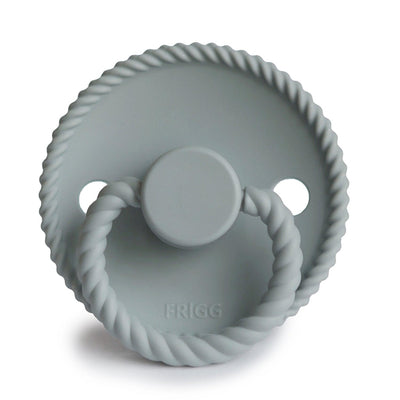 FRIGG Rope Silicone Pacifier (French Grey) - Pudgy Fingers