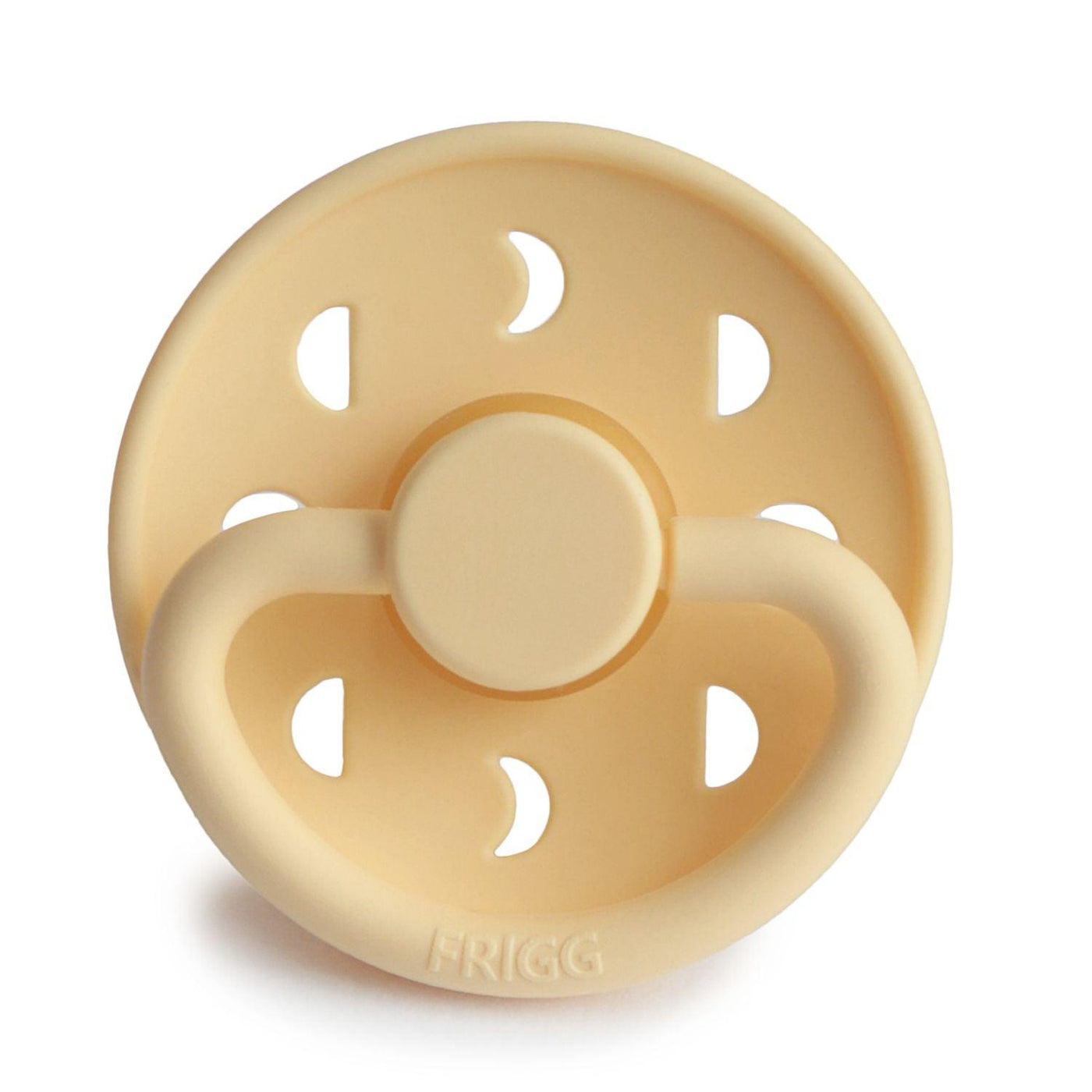 FRIGG Moon Phase Natural Rubber Pacifier (Pale Daffodil) - Pudgy Fingers