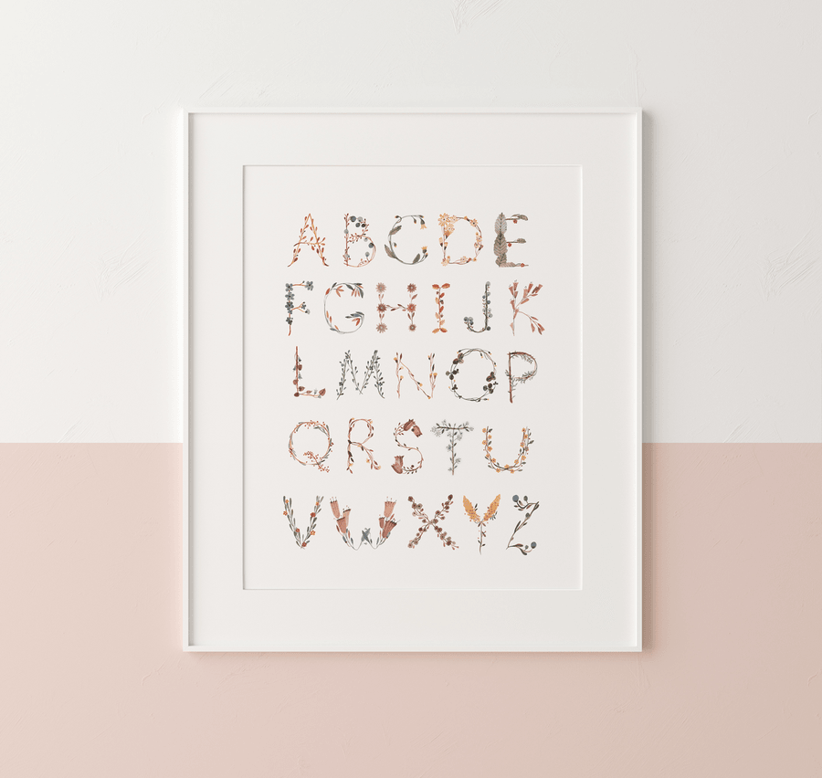 Mushie International Alphabet Poster - Pudgy Fingers