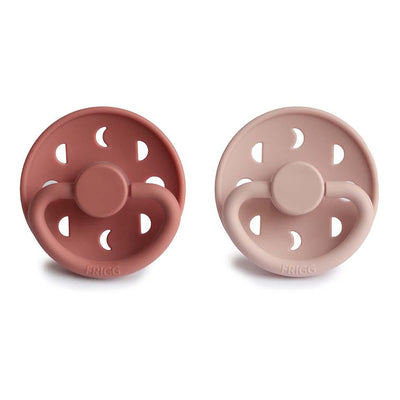 Moon Phase Pacifier Blush/Powder Blush Silicone - Pudgy Fingers