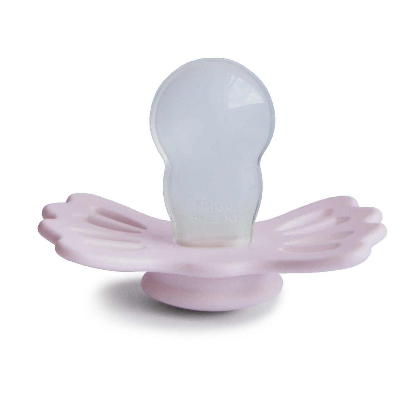 FRIGG Symmetrical Lucky Silicone Pacifier (White Lilac) - Pudgy Fingers